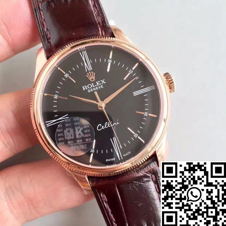 Dial Factory V4 Black MKS 50505 Rolex Cellini 0323